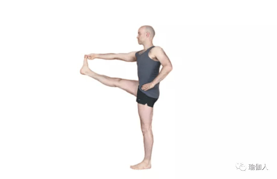 瑜伽单脚站立平衡体式图片