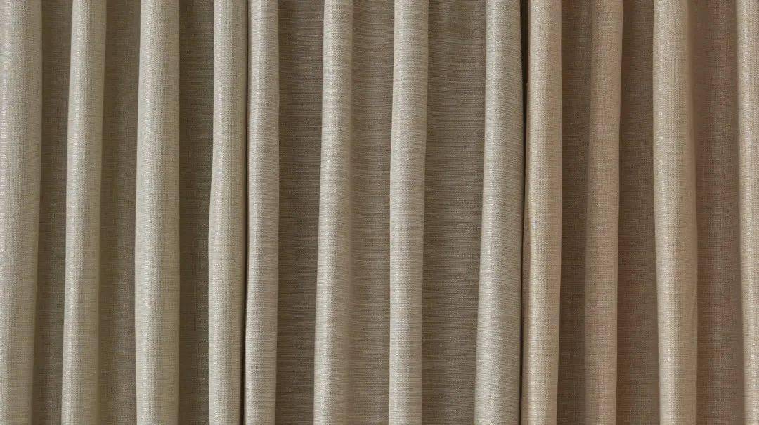 亚麻混纺材质的kable窗帘布,在外观上保持了麻织物独特的粗犷挺括风格