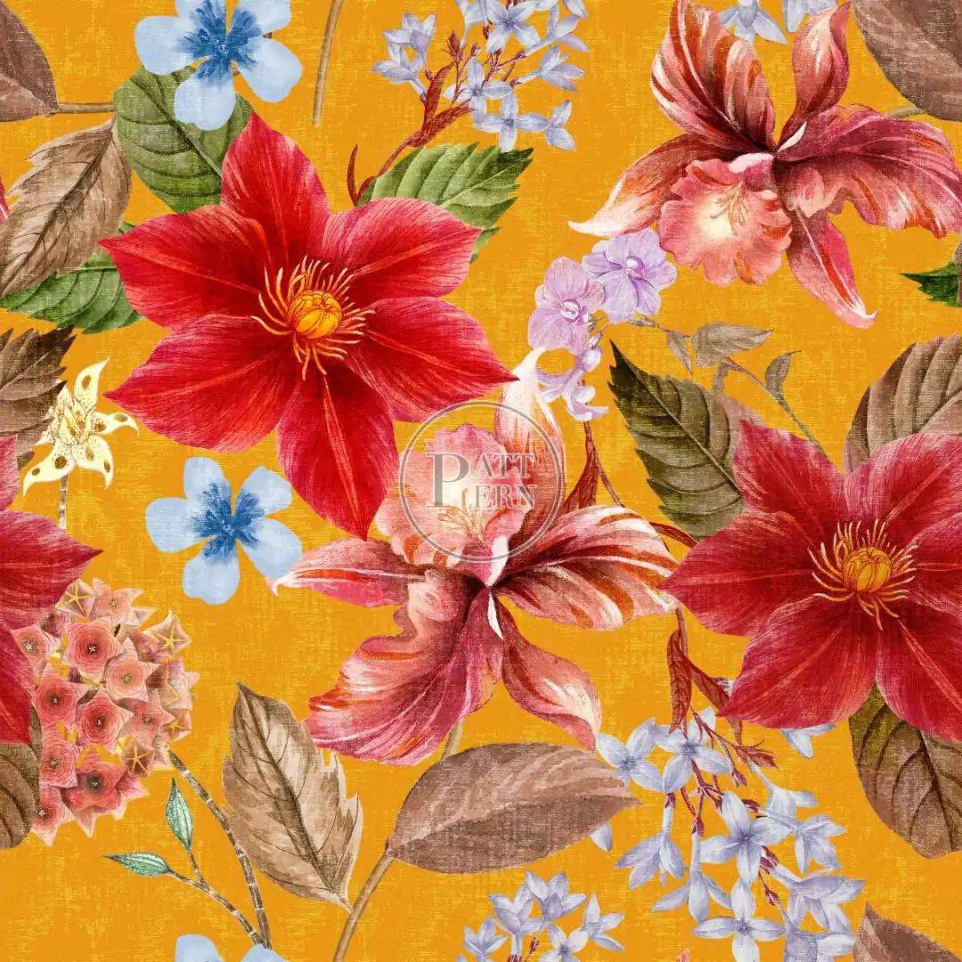 图案专题红色印花能美到什么程度