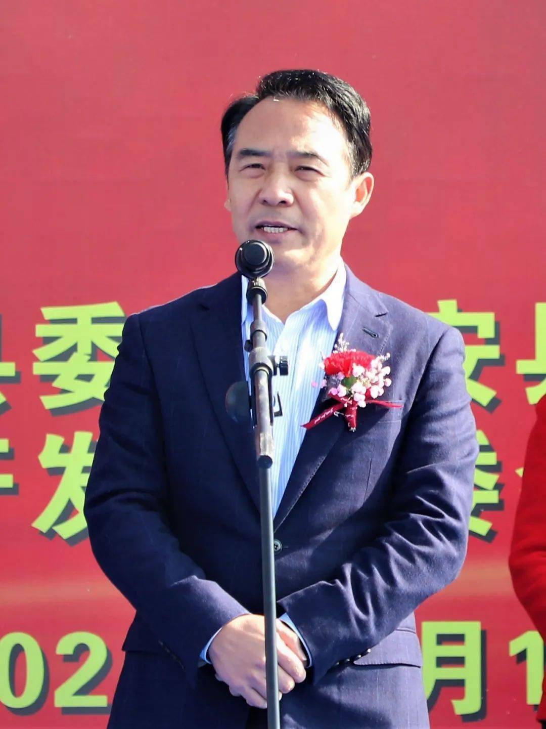 材料有限公司项目工地,县委书记夏光宏,县长刘春霞,县领导陈万林,袁军