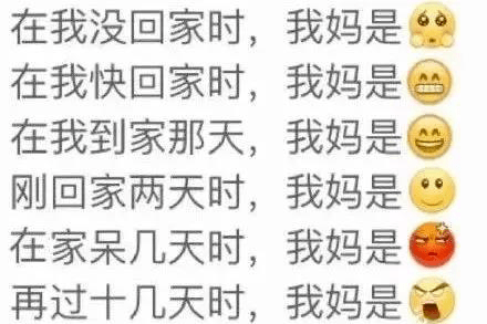 放假回家前后父母的态度变化_爸妈
