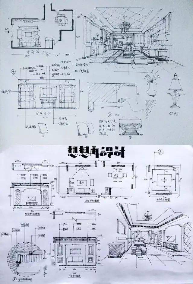 室内设计手绘马克笔上色快题分析图解-搜狐大视野-搜狐新闻