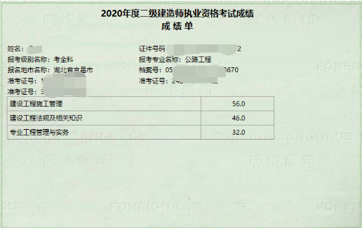 正在等成绩的你们,快来查分入口吧~1月21日已开通2020湖北二建成绩