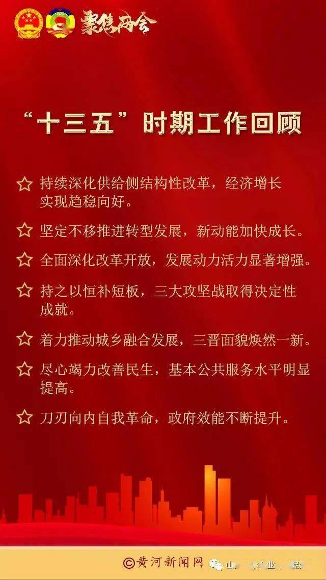 2021两会图解山西政府工作报告要点