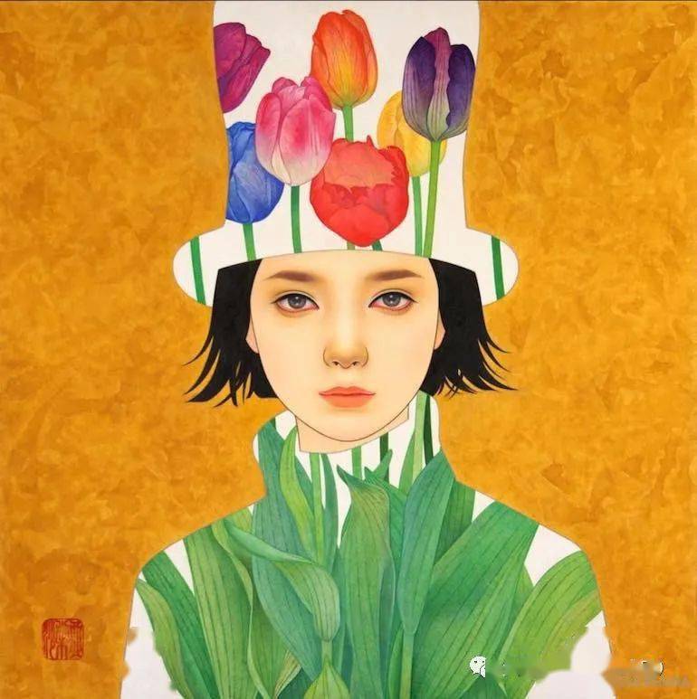 东京艺术大学美术研究科日本画硕士毕业生 —— 日本工笔重彩女画家