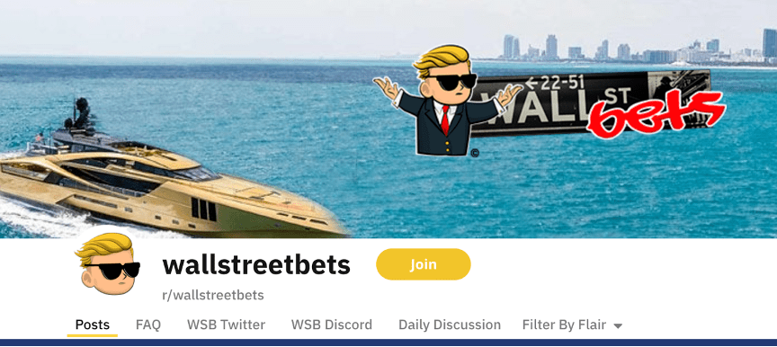 "华尔街赌场"(wallstreetbets)的分区论坛是一个什么样的存在呢?