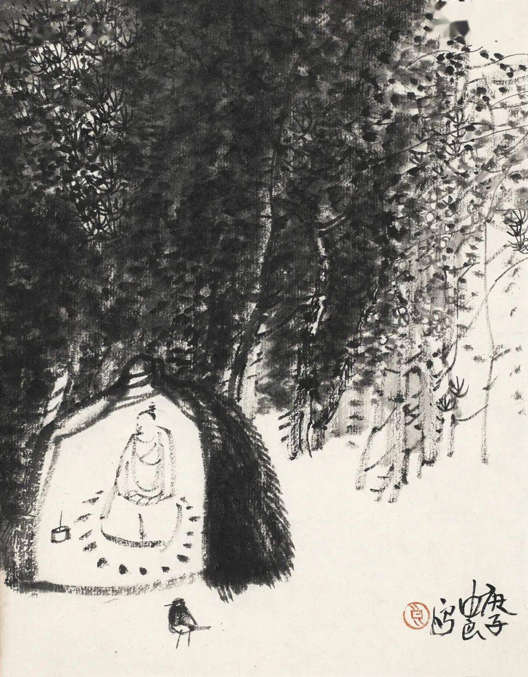 作品欣赏杨中良山水圈2021系列07