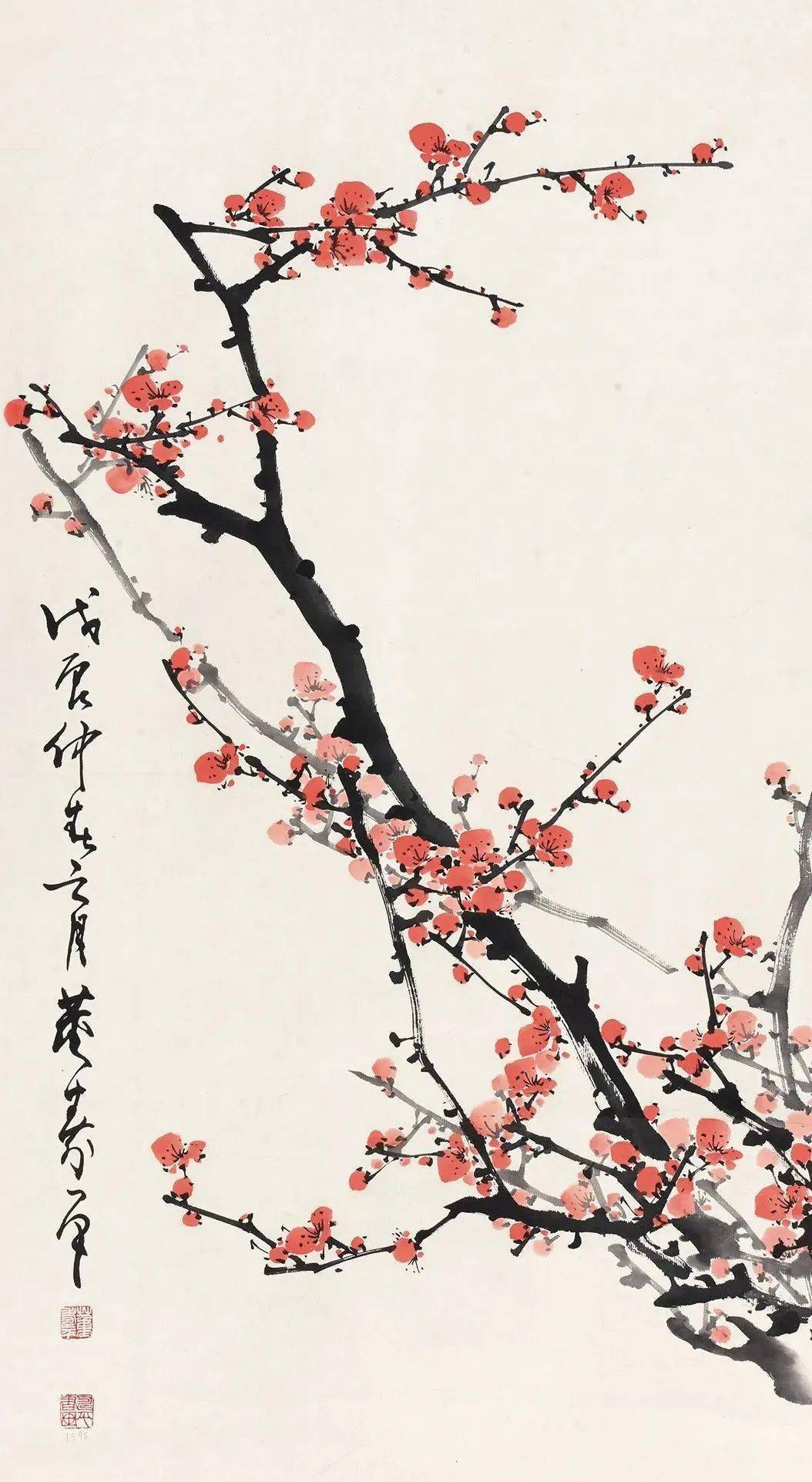 董寿平写梅，赏心只需两三枝_搜狐网