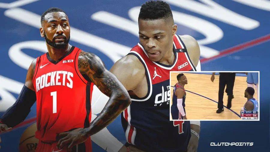 昨天比赛最大的亮点之一,肯定是末节威少和沃尔互喷的情景吧.