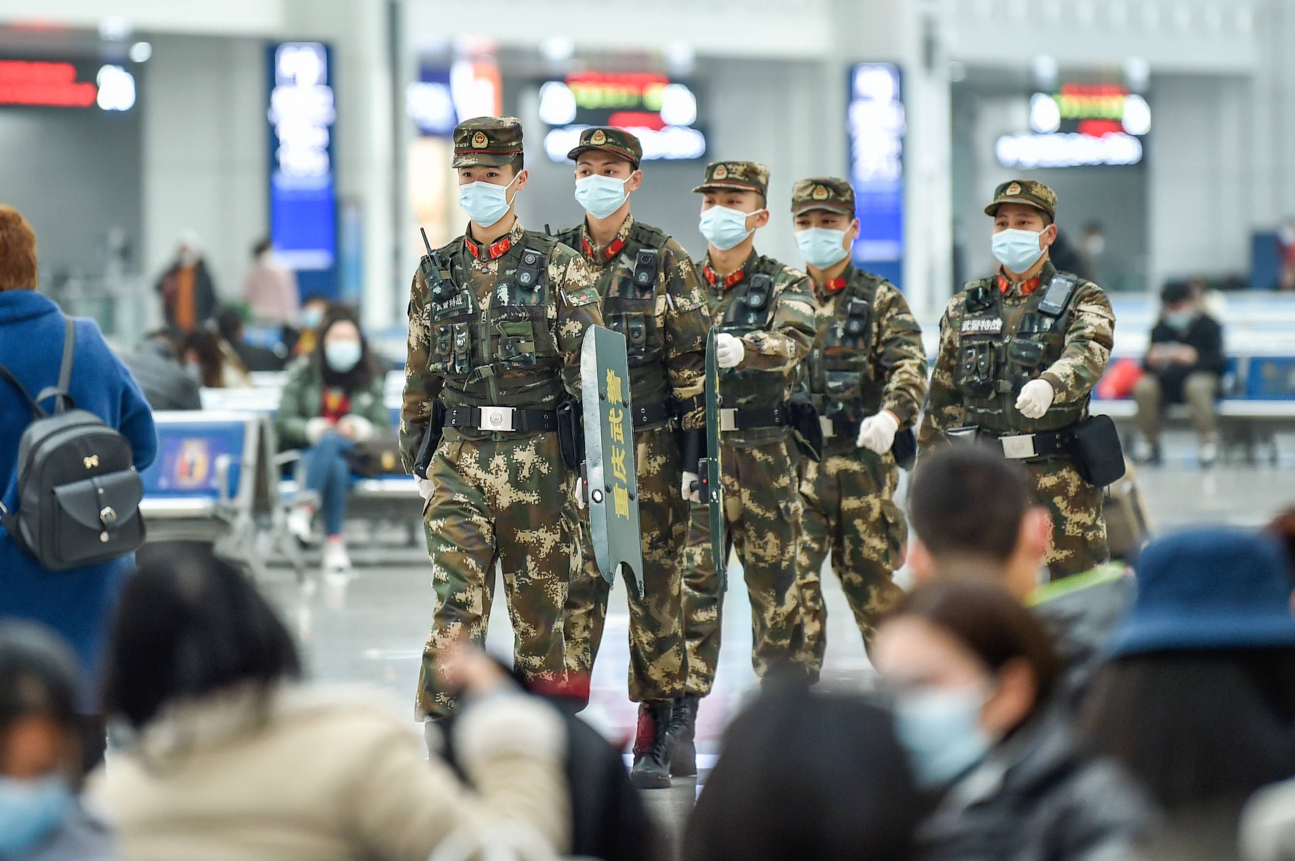 北京大兴机场迎来返程高峰！武警官兵全时驻守_北晚在线