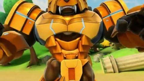 猪猪侠五灵守卫者石甲熊神木猿搬了一天的石头修路结果又倒了