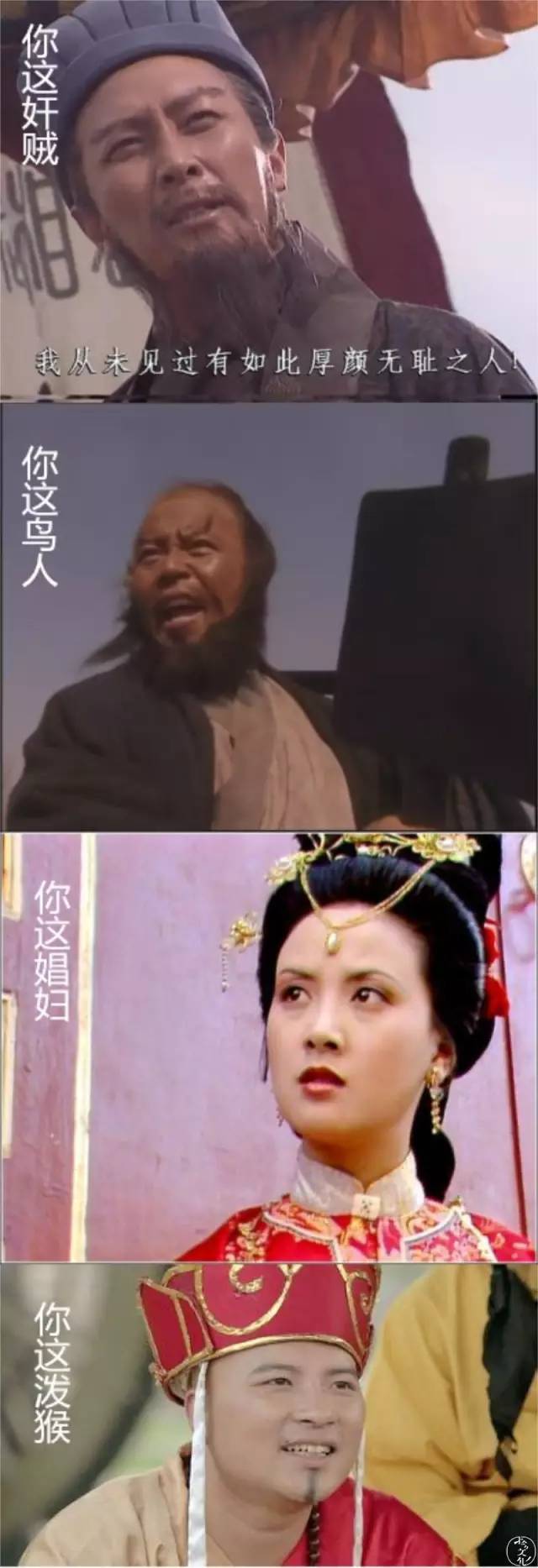 你这鸟人娼妇奸贼泼猴