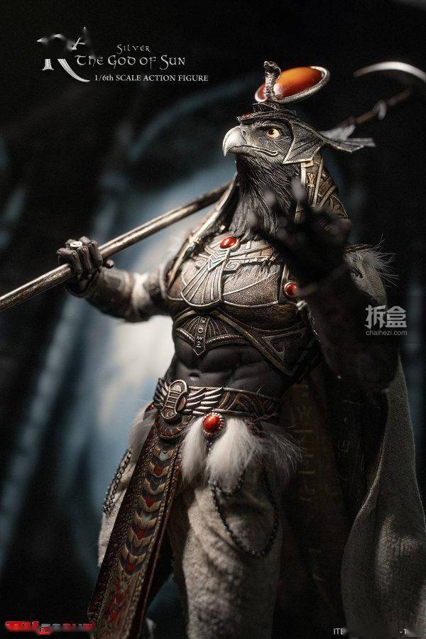 tbleague 埃及众神 太阳神 拉ra 鎏金色银色 1/6可动人偶