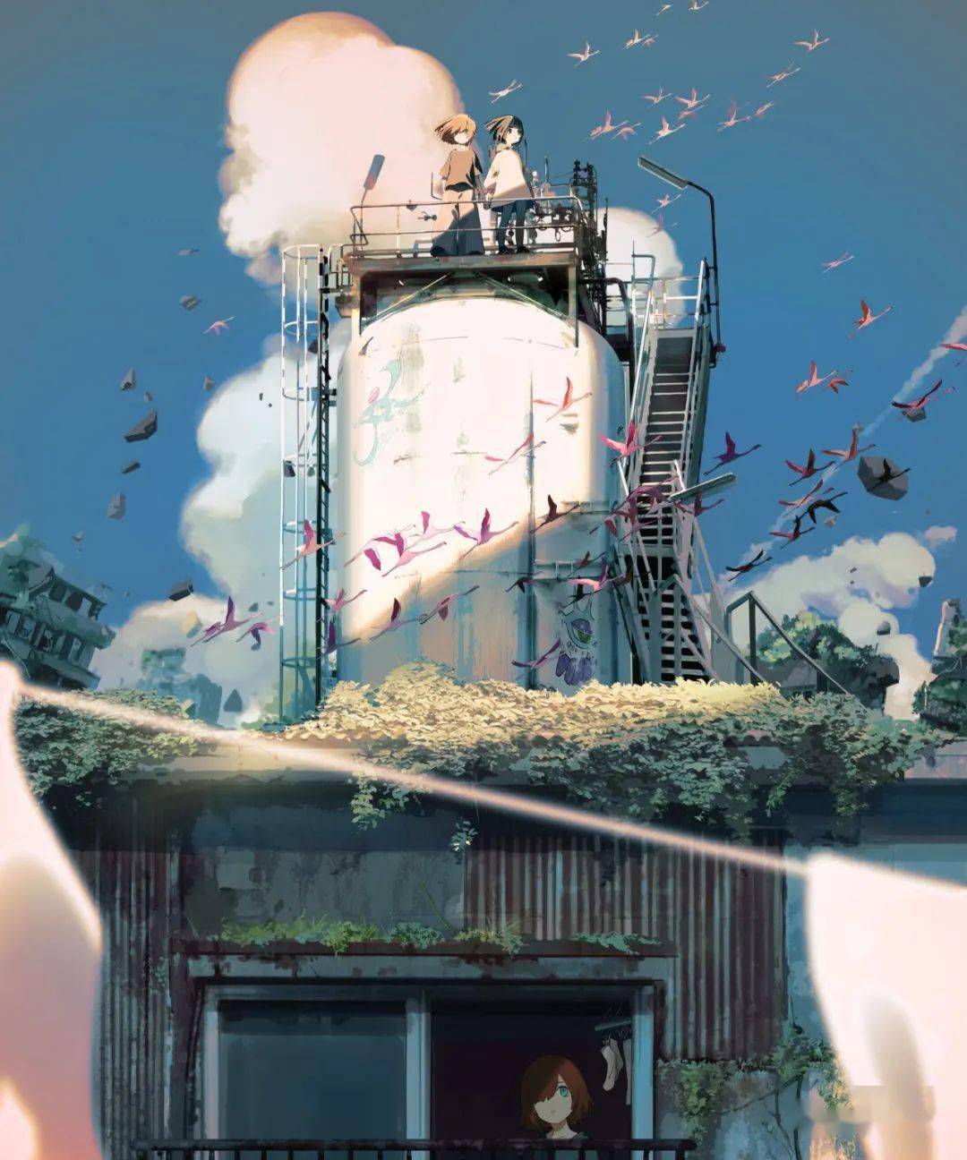 独特的构图透视,张张细且精