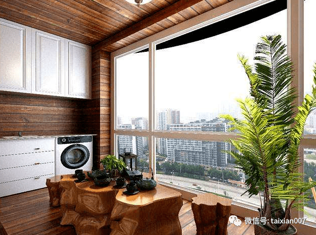 如此唯美的阳台茶室是你的菜吗