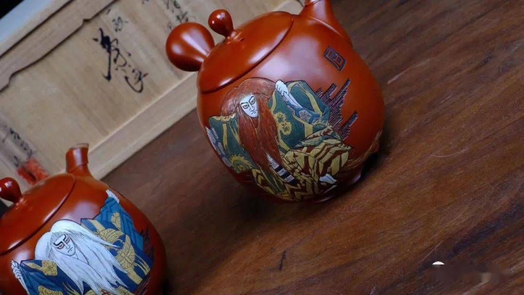 鉴赏|日本鏡獅子侧把急须，壶堂、雪堂合作款_搜狐网