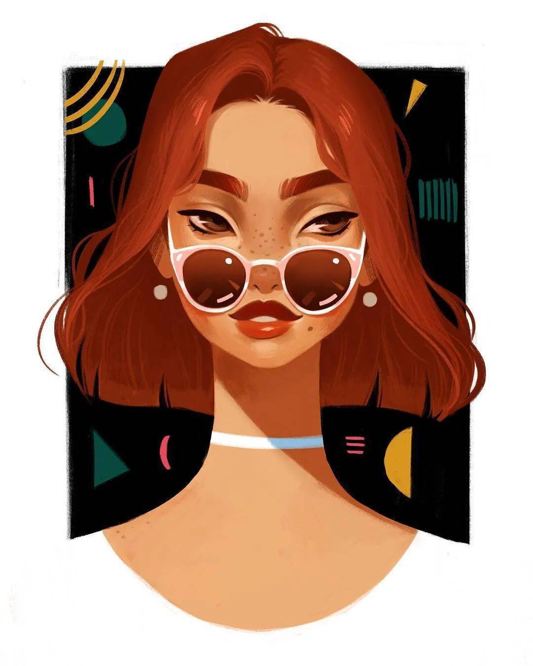 什么是高级脸?这些插画美女就是!