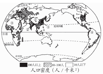 大洲人口稠密区哪个多_海地属于哪个大洲(2)