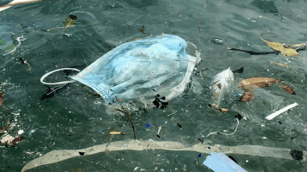 废弃口罩污染图片