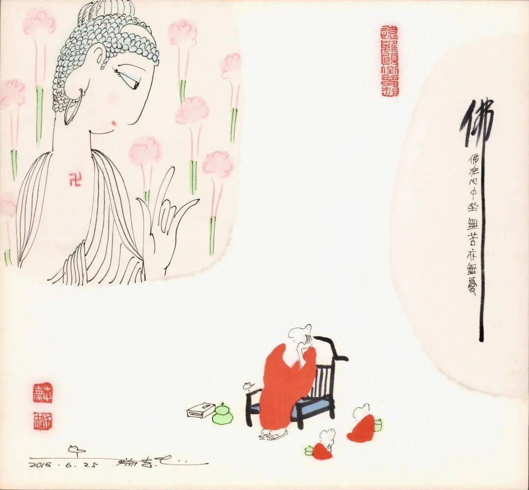 从禅意漫画到少林寺画僧!蔡志忠皈依佛门之后.