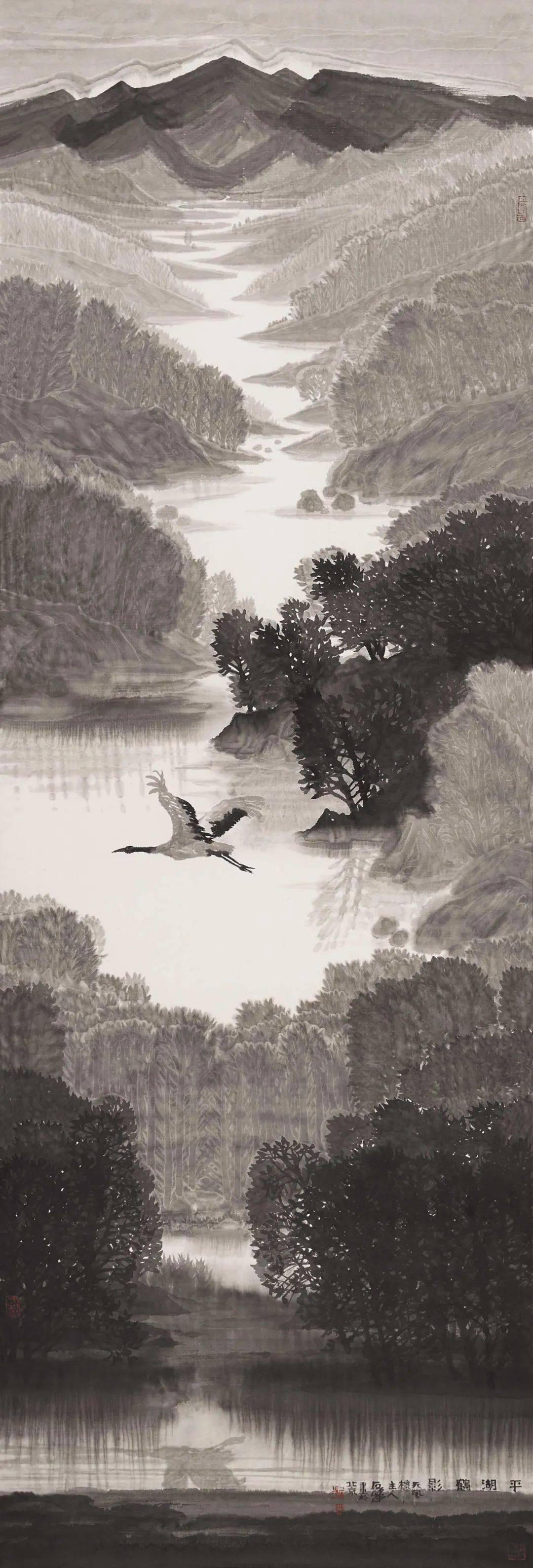 5×34.5cm2020年 周石峰作品万壑松风 罗纹宣纸