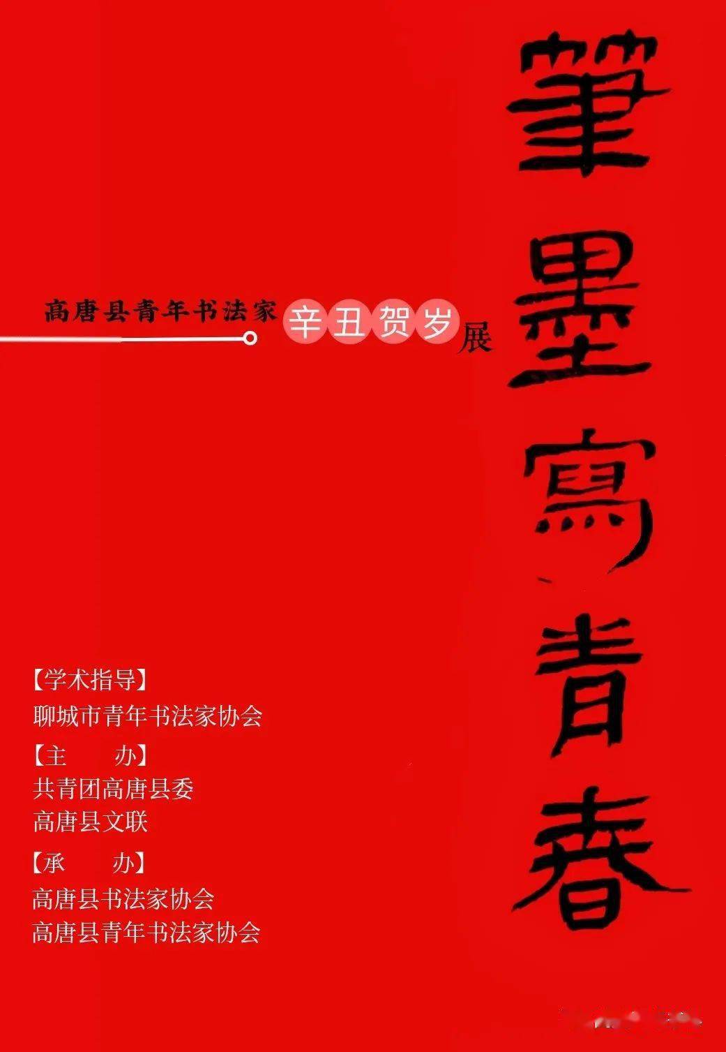 笔墨写青春讴歌新时代 高唐县青年书法家辛丑贺岁展 二 山东省