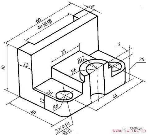 根据轴测图绘制二维图图例100例