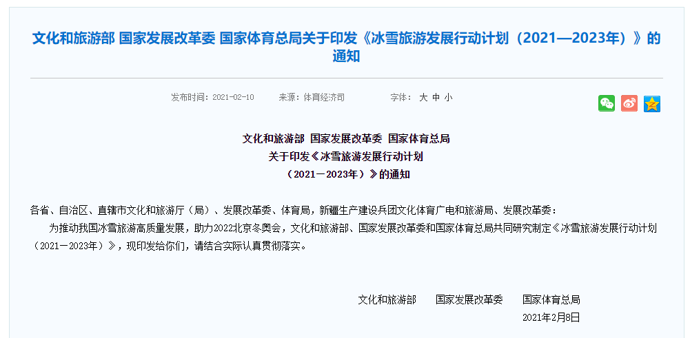 冰雪旅游政策图片