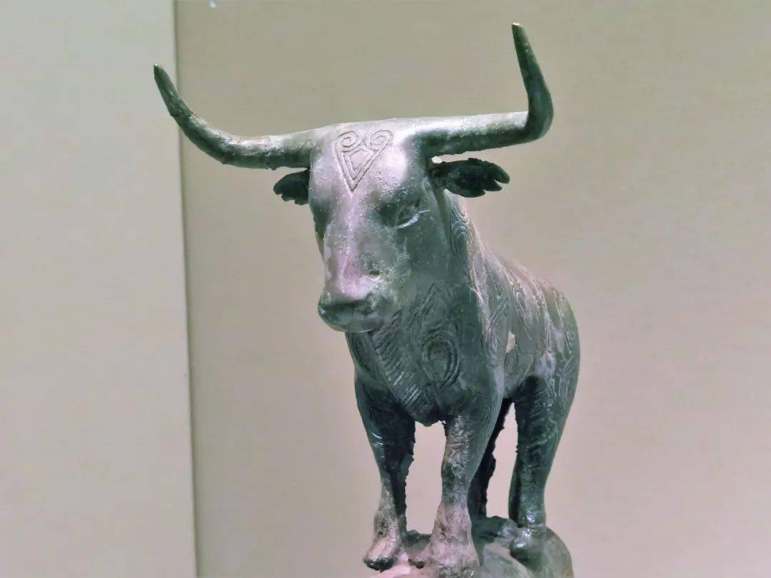 西汉 贡纳场面青铜贮贝器(局部) 1955-1960年云南晋宁石寨山出土