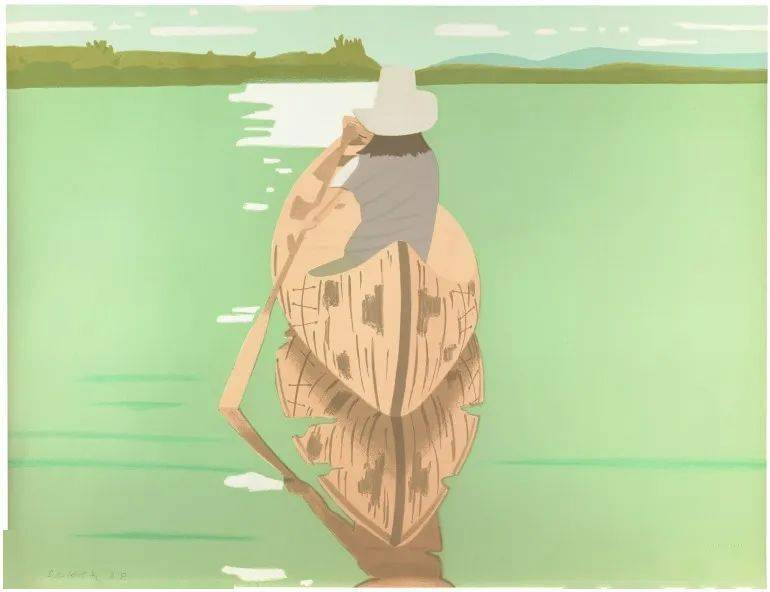 【写生啦】美国当代最具影响力的画家——卡茨人物与风景作品_inches