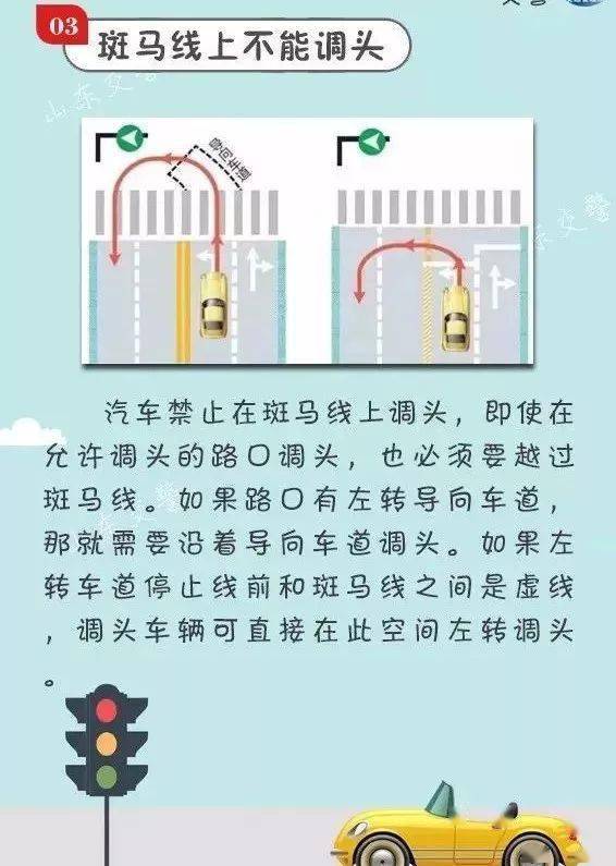 分为下面三种情况: 第一种情况:只要掉头行为  只要不越过车道的停止