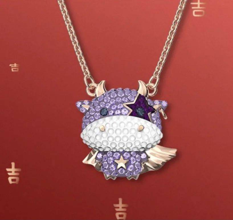 施华洛世奇(swarovski)little项链关键词:牛出新意珠宝牛three运福