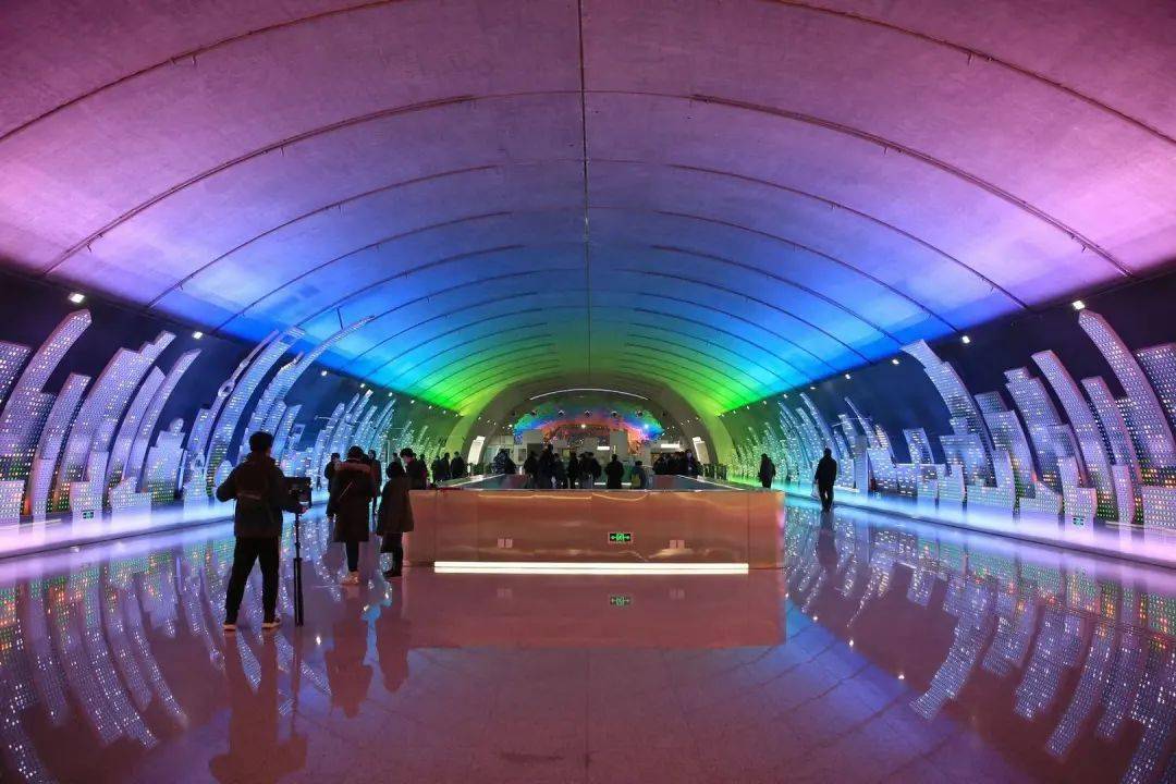 太嗲了!上海这条刚开通的轨交线沿途风景如画,车站车厢都是打卡景点