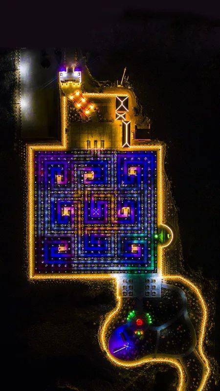 神木转九曲灯光齐明!闪耀在麟州大地上的璀璨星河!_黄河