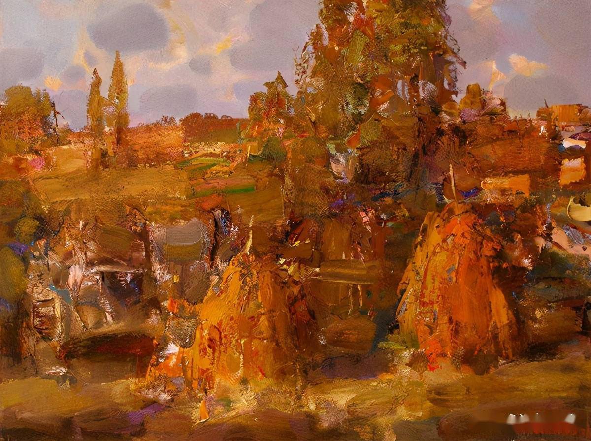 俄罗斯女画家阿克赛诺夫·弗拉基米尔油画作品欣赏