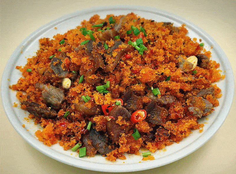 推荐人:英买油气开发部 郭晓维渣海椒炒腊肉晒晒咱家乡的年俗美食03晒