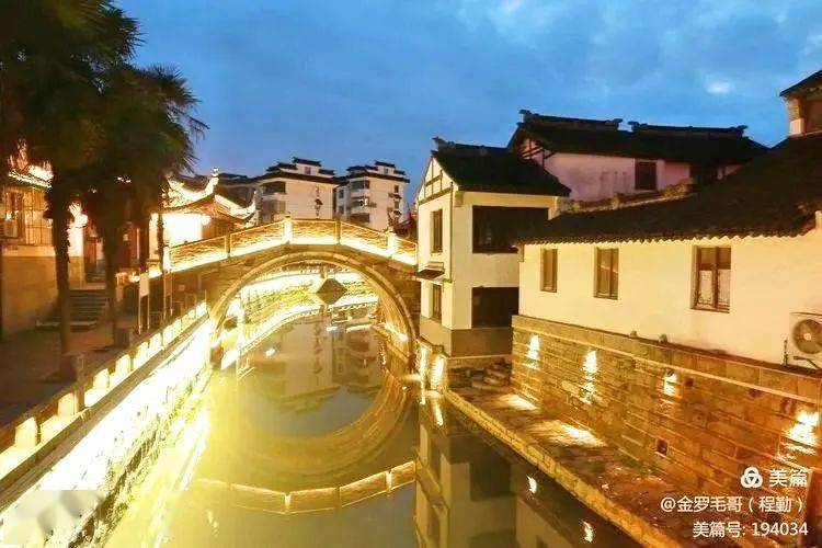 探幽罗店老街夜景回味那份古老传奇