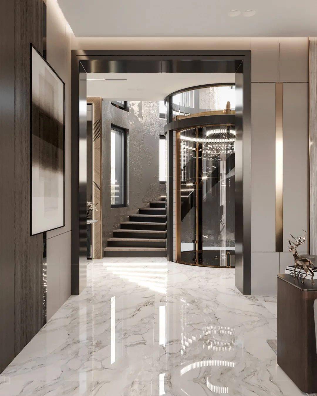 川谷堂100个轻奢系入户玄关设计