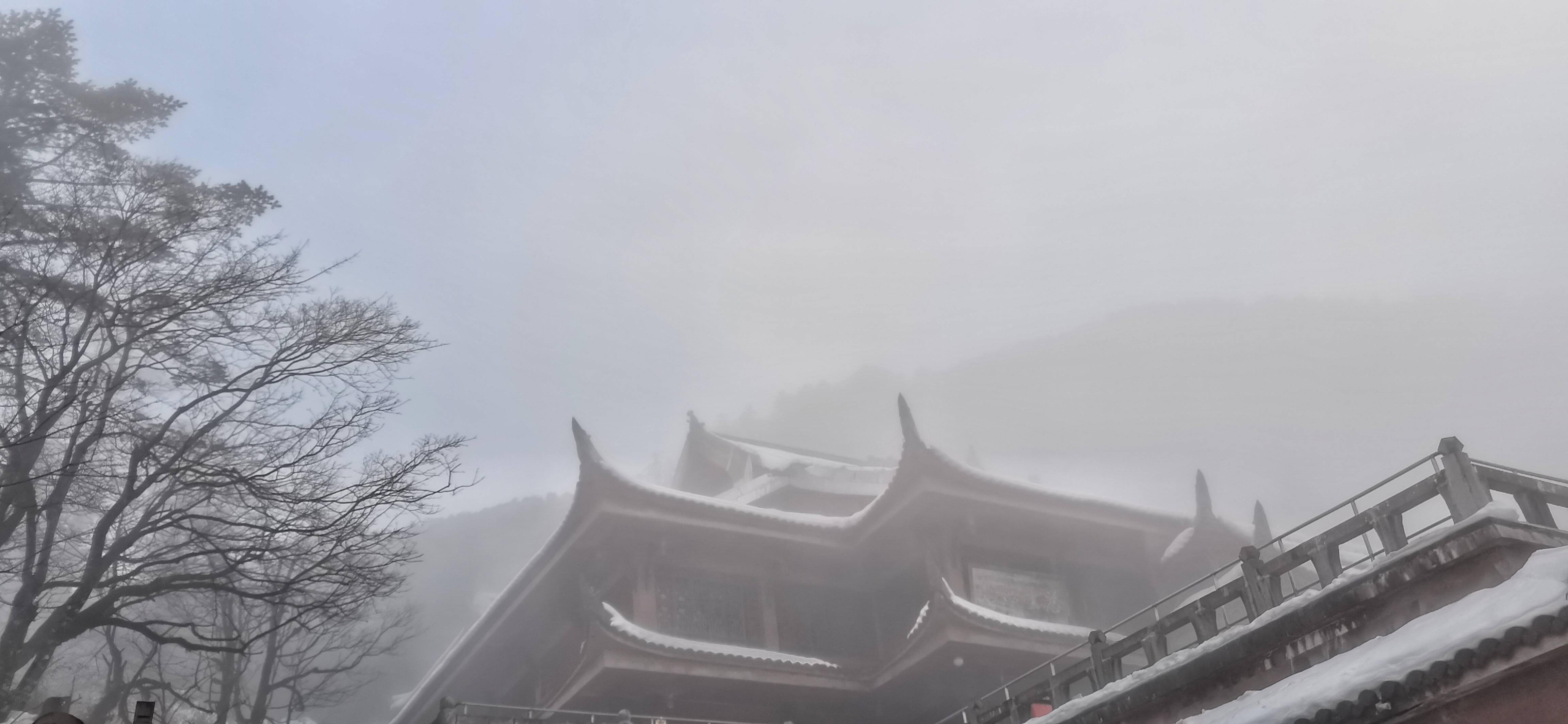 大年初四瑞雪兆丰年，成都周边西岭雪山峨眉山降大雪