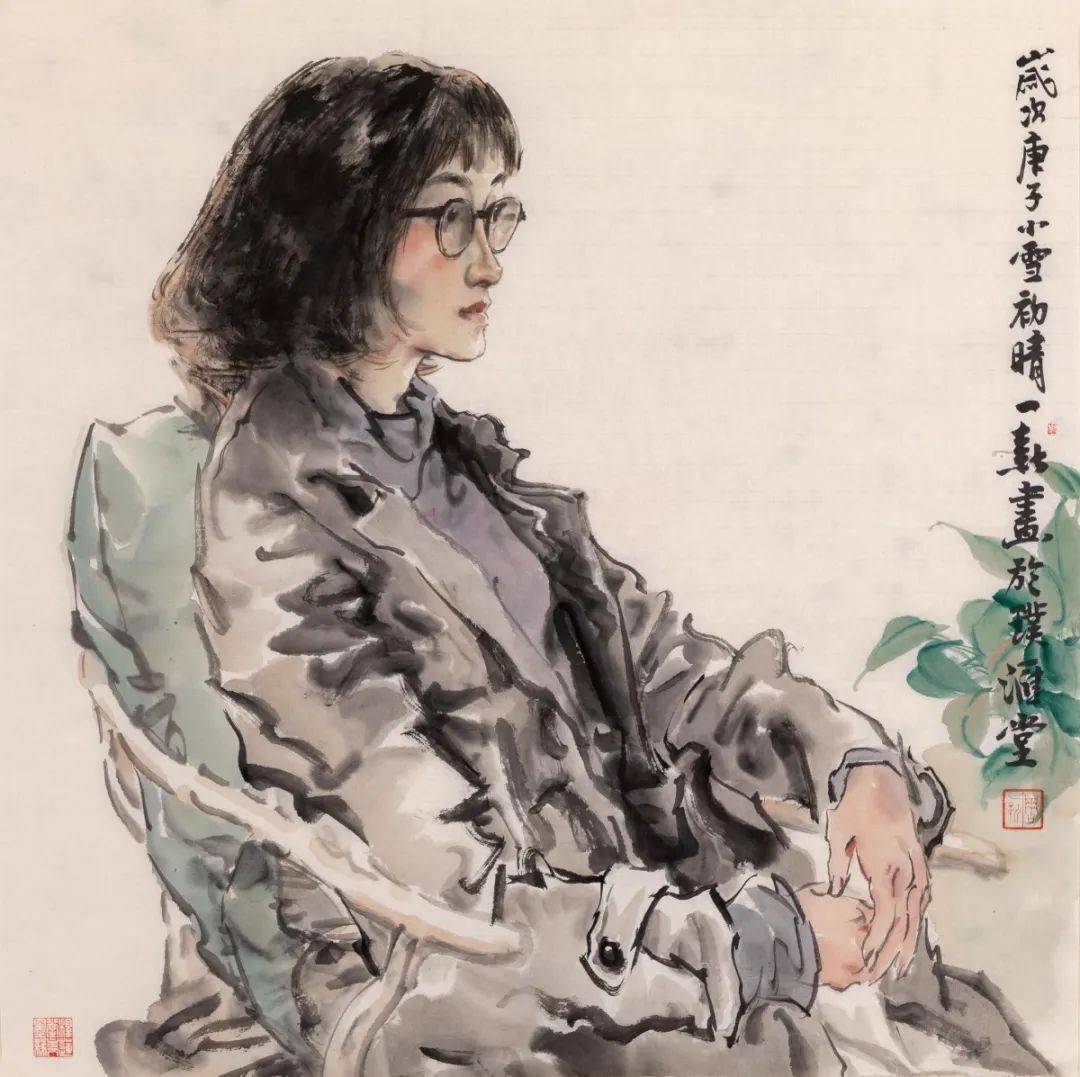 杨华《飞花拂过系列》国画 马小加《秋韵》国画 陈曦《山水》国画