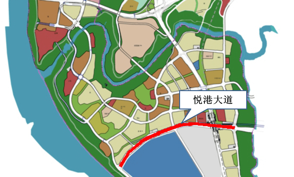渝北区悦港大道路线图图片