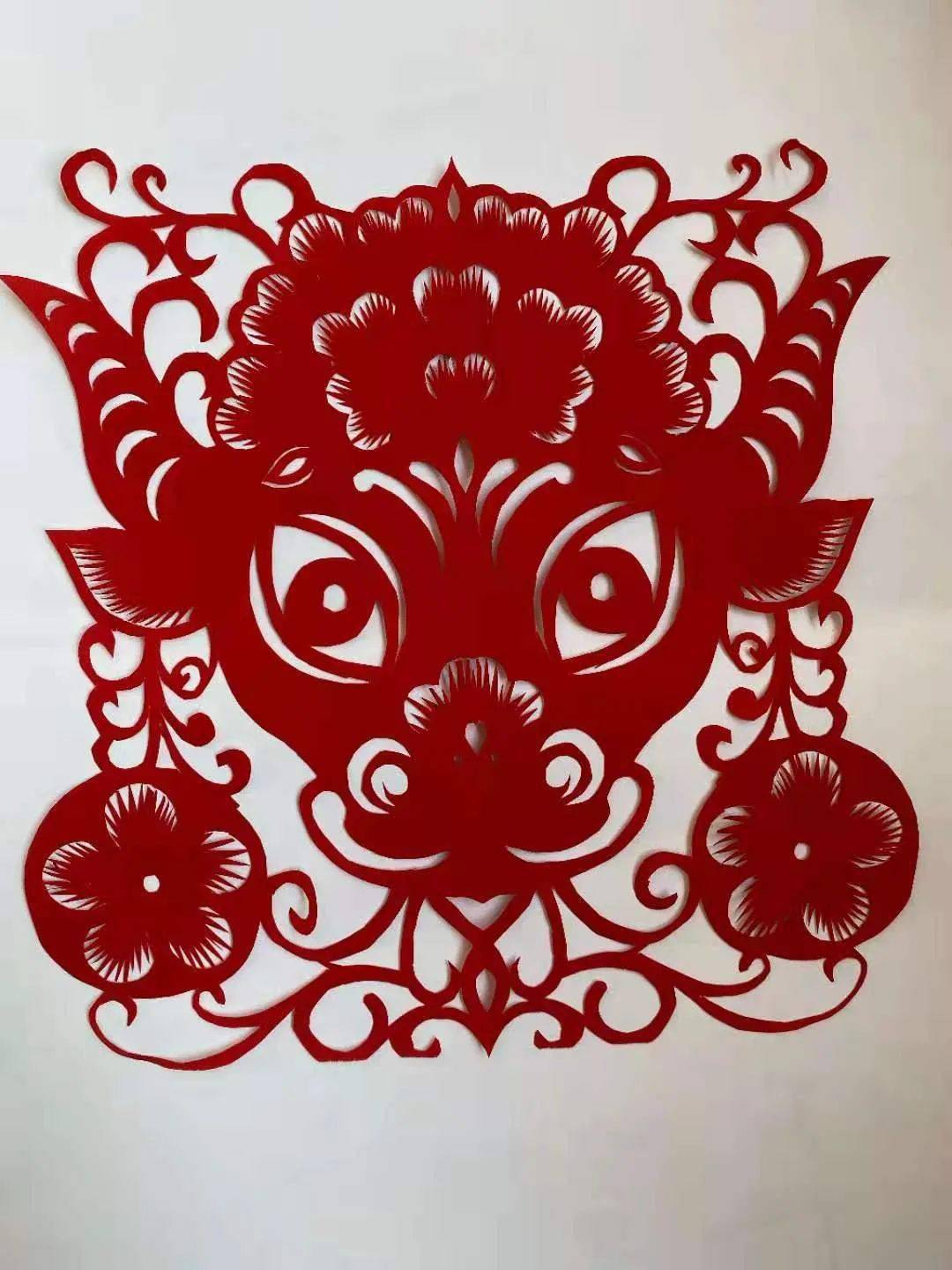 金牛迎春妙剪生花邯郸民协剪纸艺委会2021剪纸艺术网络展