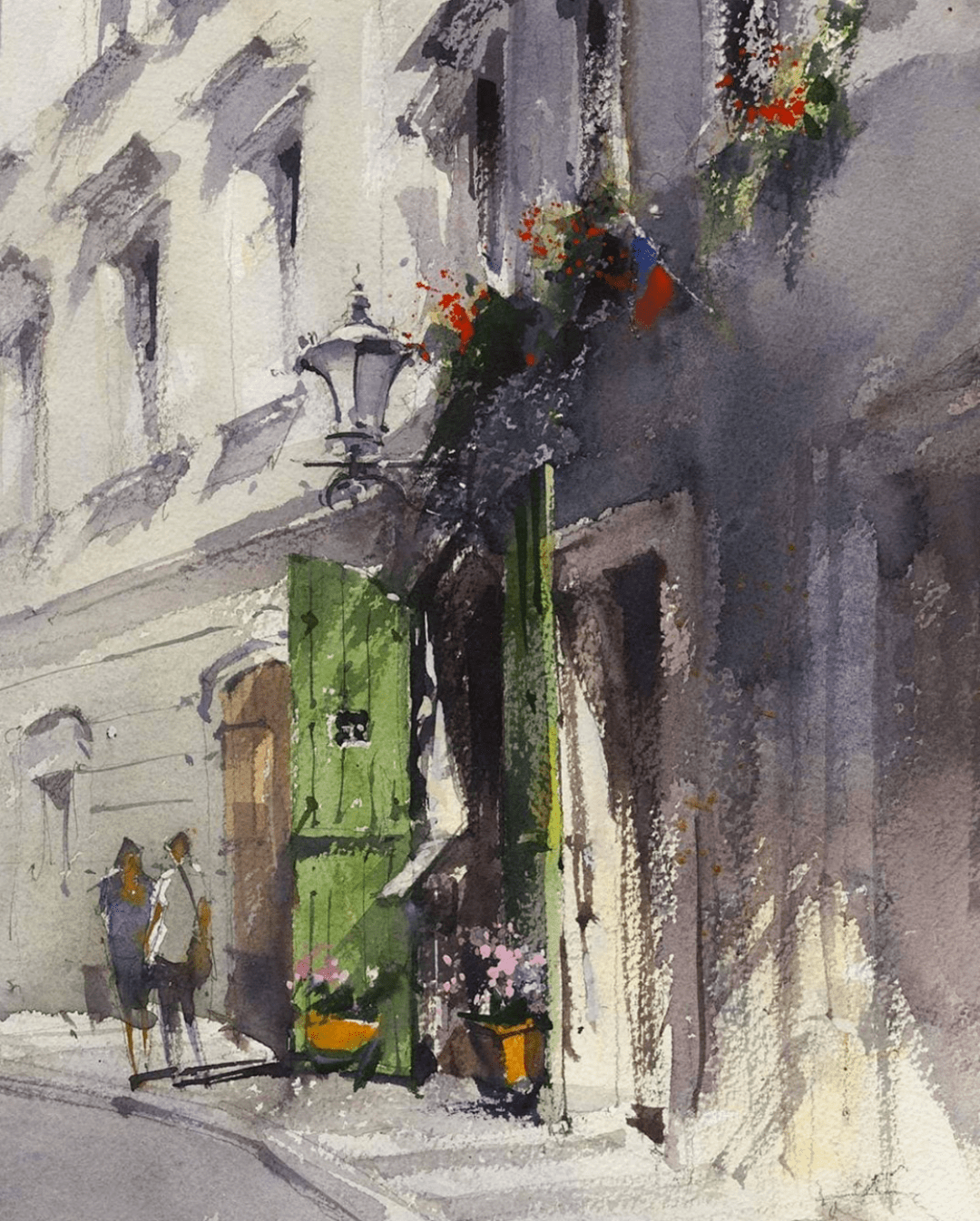 美国水彩画家vladislavyeliseyev作品欣赏街景篇