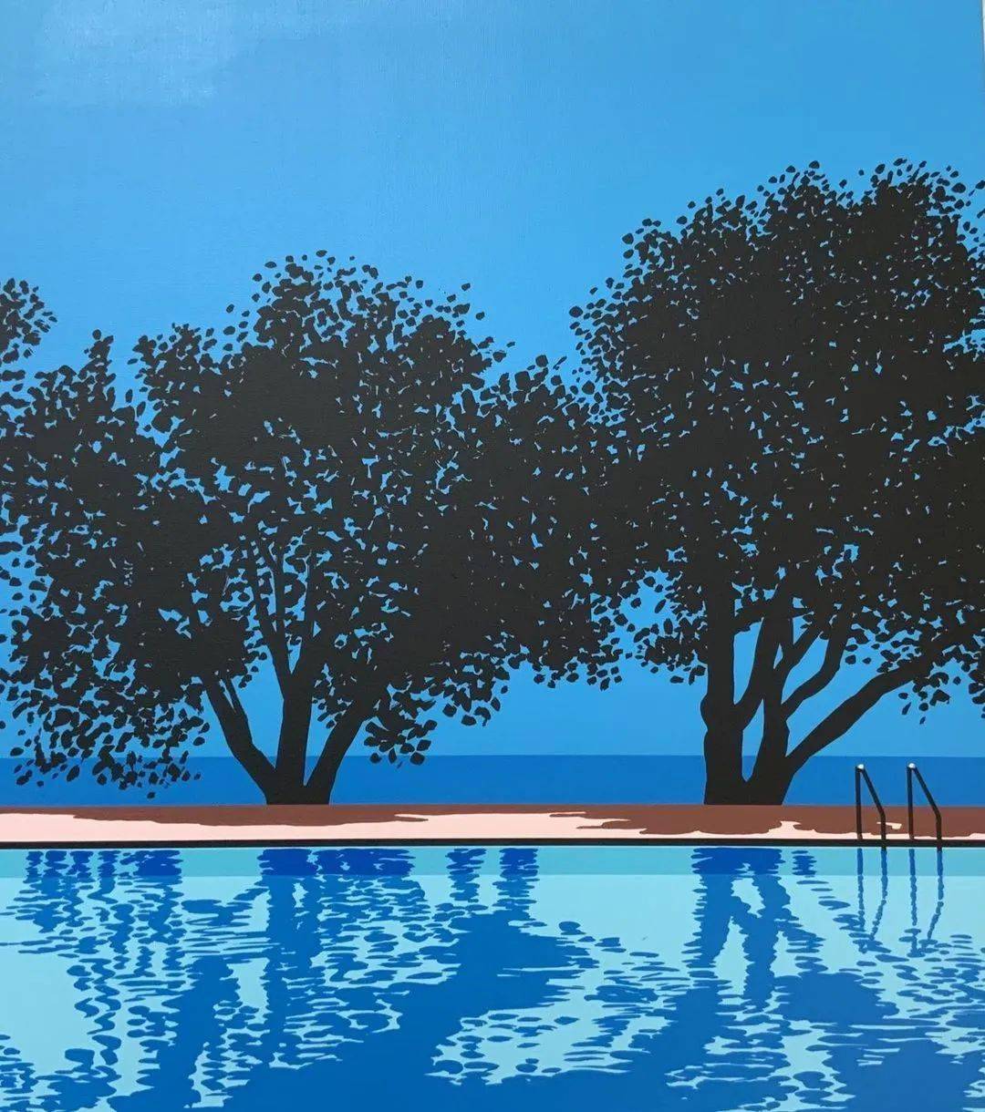 壁纸满满度假风的波普艺术版画