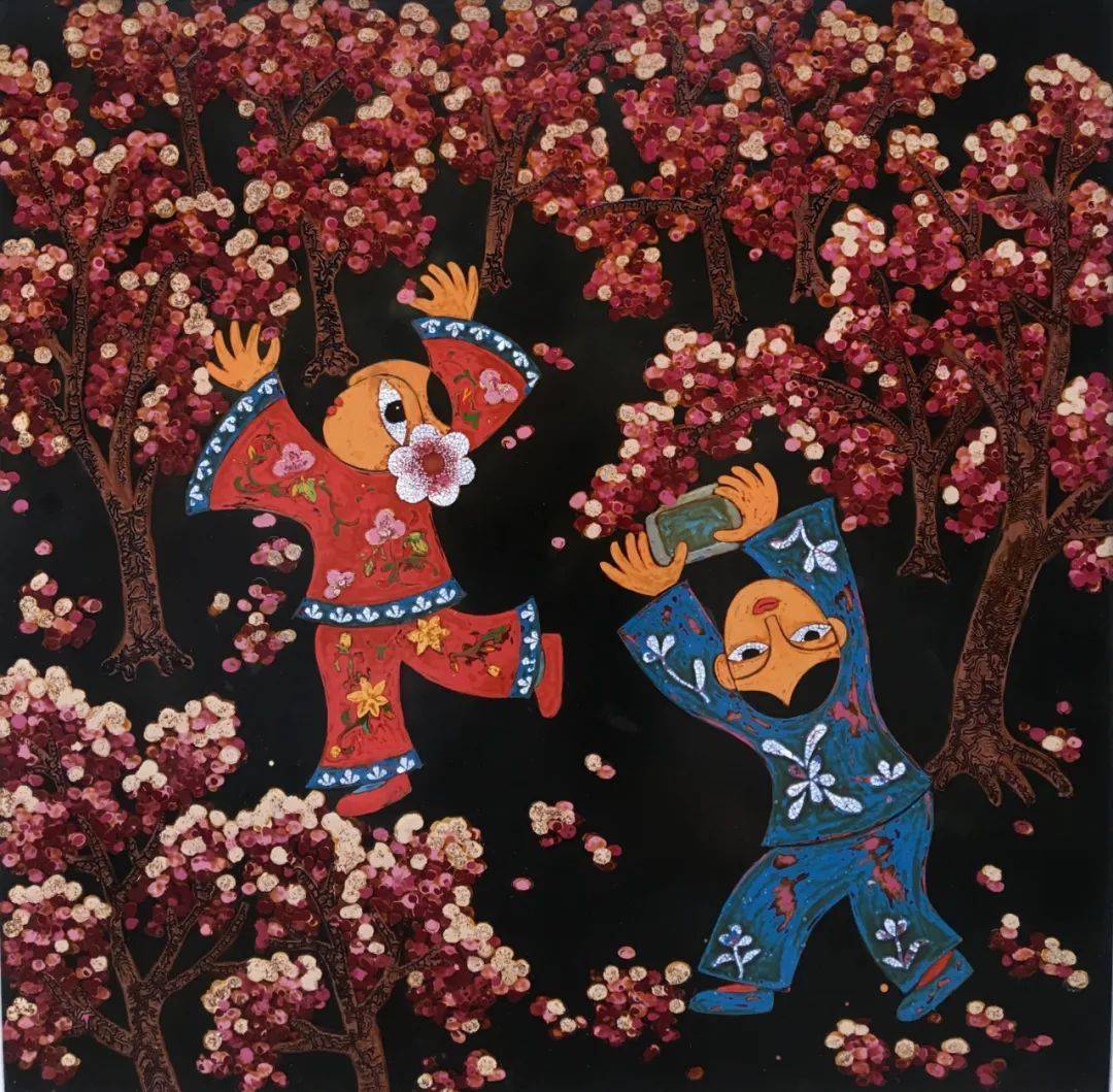 赞漳平这波农民漆画作品真的惊艳