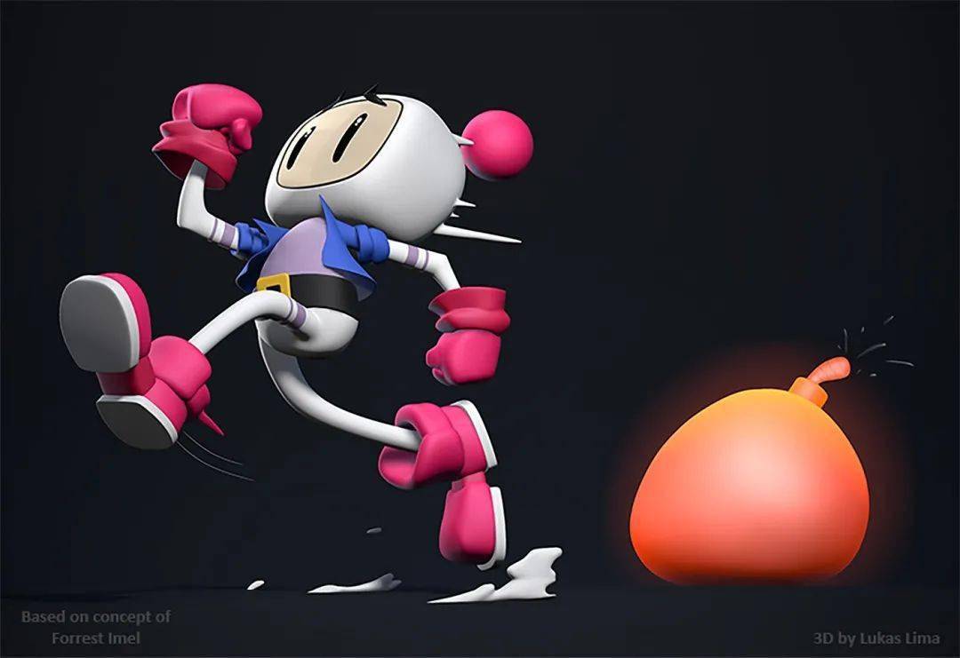 lukaslima三维动漫角色插画设计