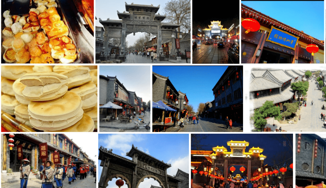 青州古城 小吃一条街漫天的柳絮熟悉的小吃漂亮的美女悠闲的老人2月21