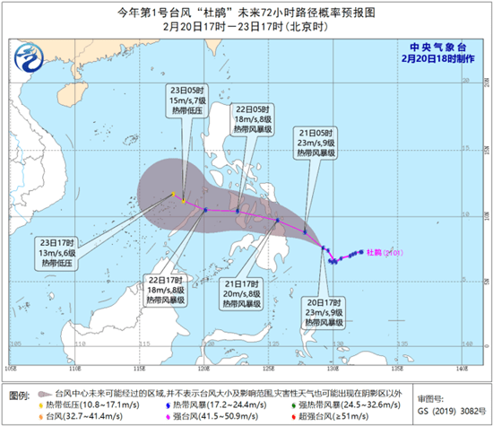 台风|注意！台风“杜鹃”将于22日进入南海海面