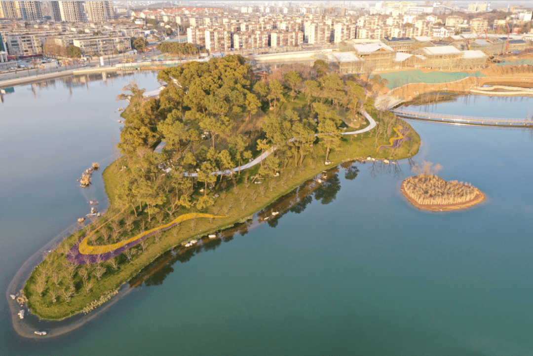 开园倒计时大厂桃湖公园航拍视频来了美到窒息含园区14处景点介绍