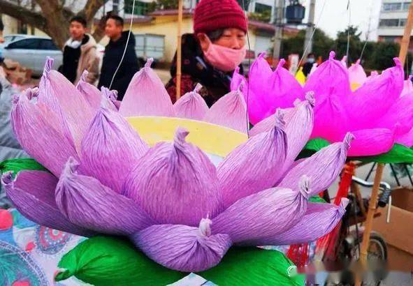 非遗艺术郯城手工莲花灯闹元宵